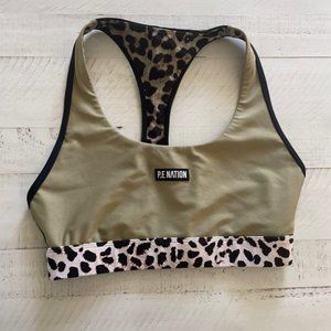 PE Nation Olive, Black and Cheetah Sport Bra